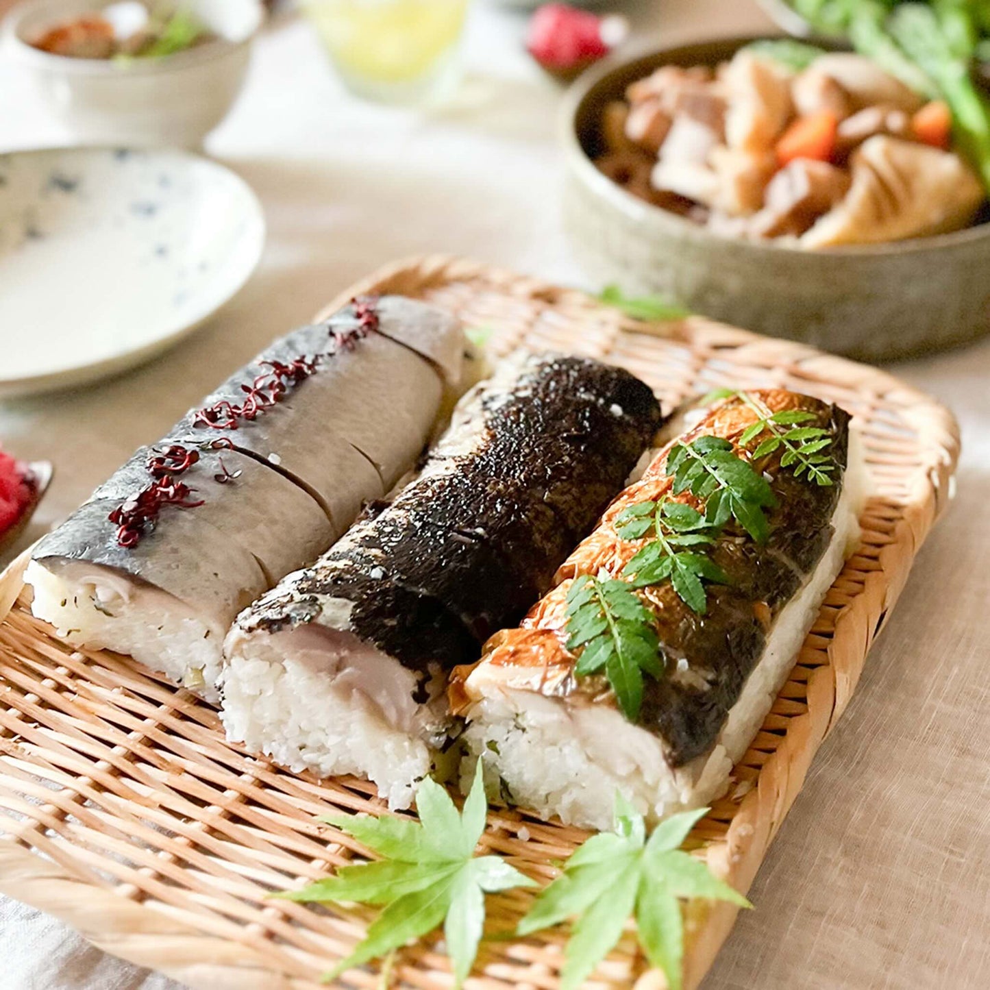 3種鯖の棒寿司_5
