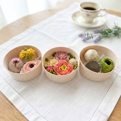 【特別価格30%OFF】＜うめとおはぎ＞花まつり-芍薬とカーネーション おはぎ7種7個