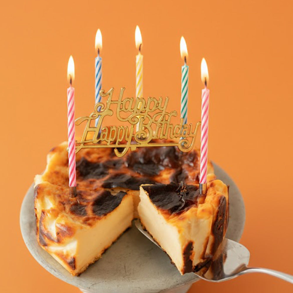 ＜MAHOROWA＞【バースデープレート/ロウソク選択可能】ミルク濃厚バスクチーズケーキ（プレーン）