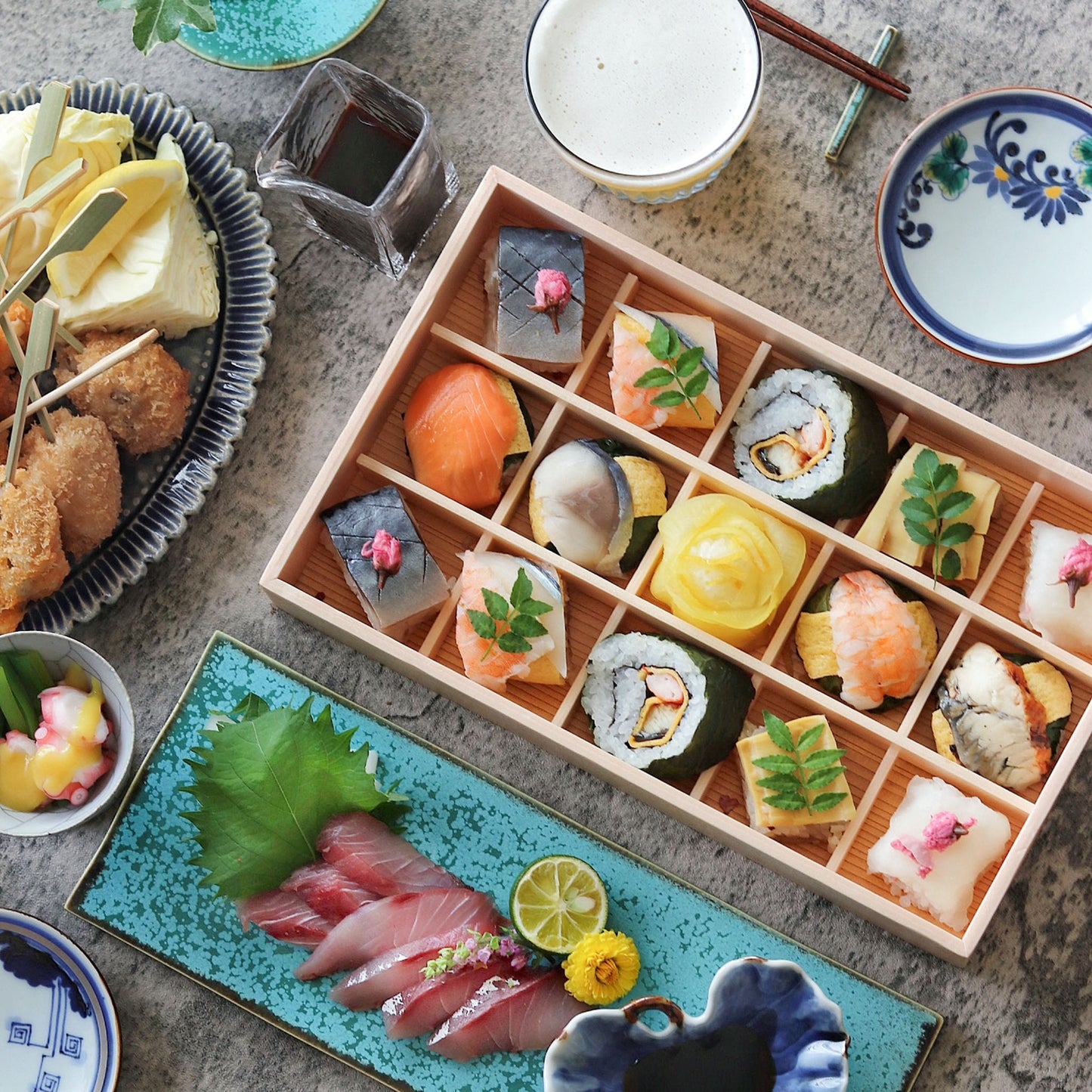 遅れてごめんね！【父の日】父の日手鞠わさび葉寿し15個