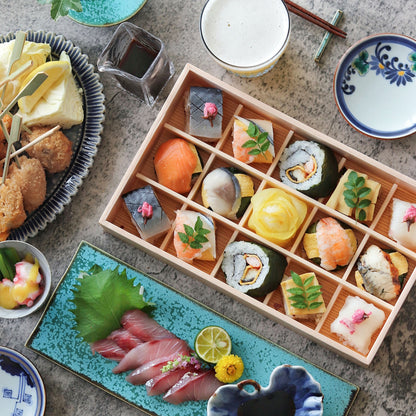 遅れてごめんね！【父の日】父の日手鞠わさび葉寿し15個