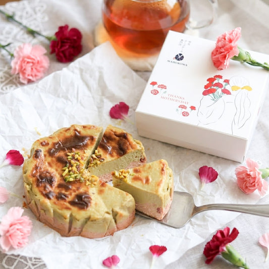 【母の日包装選択可能】＜MAHOROWA＞ ミルク濃厚バスクチーズケーキ(ピスタチオいちご)