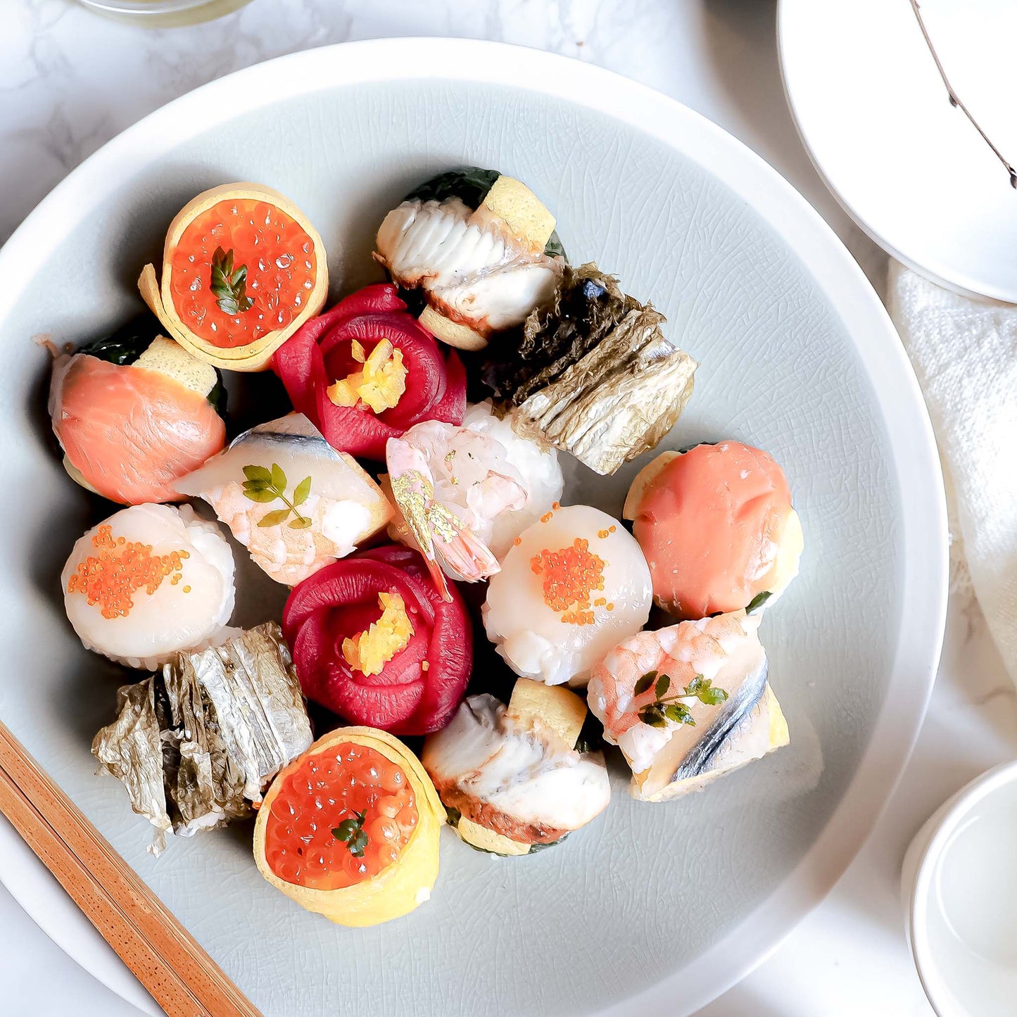 【早割10%OFF母の日包装】母の日贅沢華手鞠寿し15個