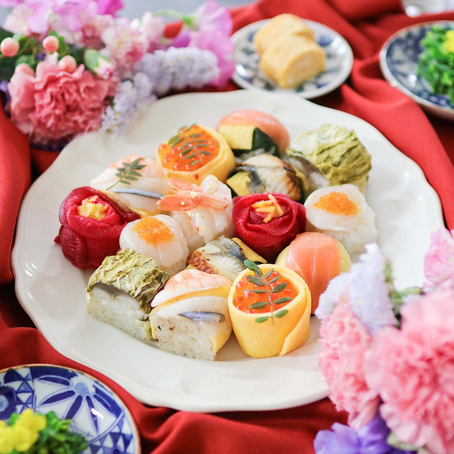 【早割10%OFF母の日包装】母の日贅沢華手鞠寿し15個