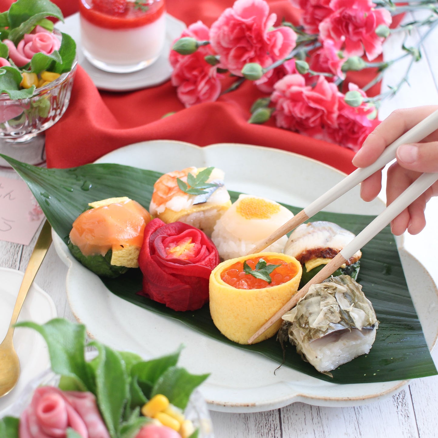 【早割10%OFF母の日包装】母の日贅沢華手鞠寿し15個