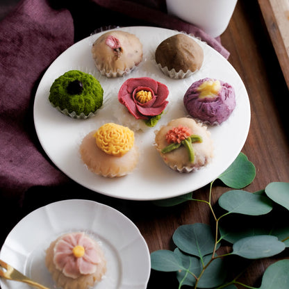 【特別価格20%OFF】＜うめとおはぎ＞秋づくお花のおはぎ８個