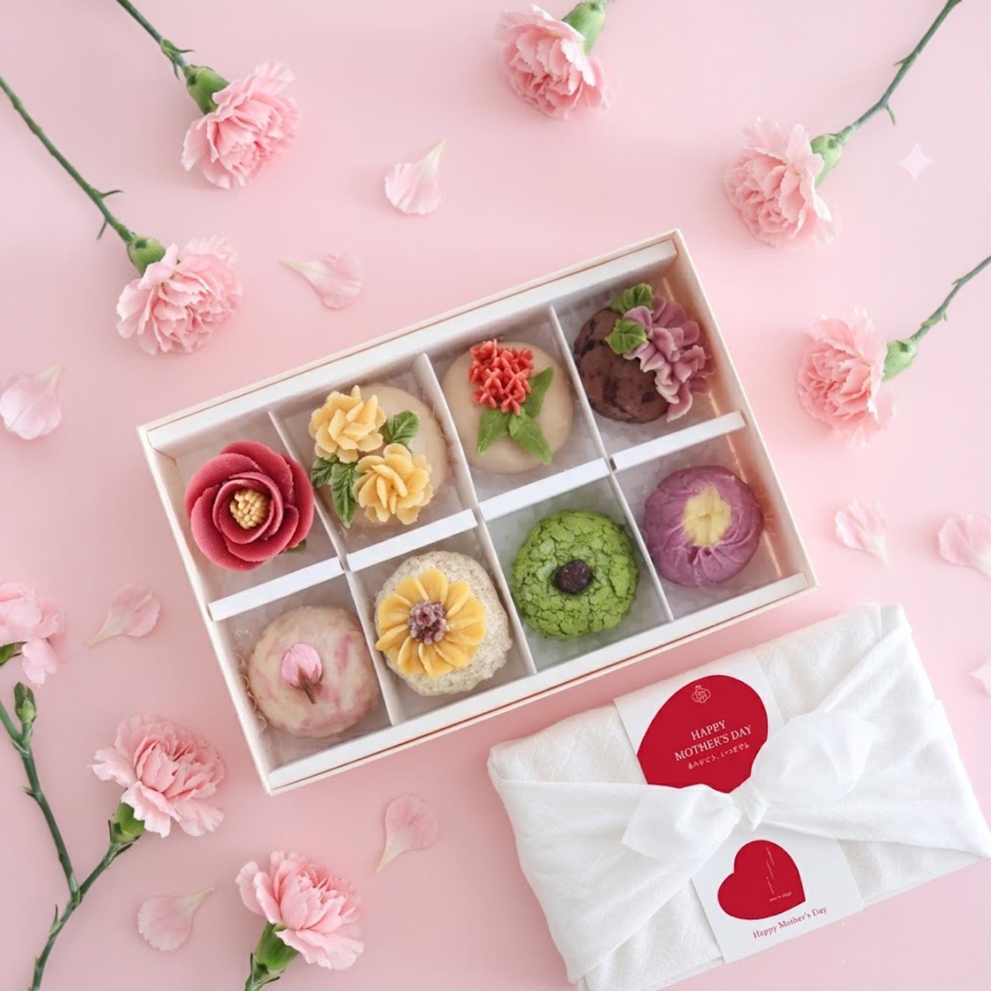 【母の日包装選択可能】＜うめとおはぎ＞hanaemu-はなえむ-おはぎ8個