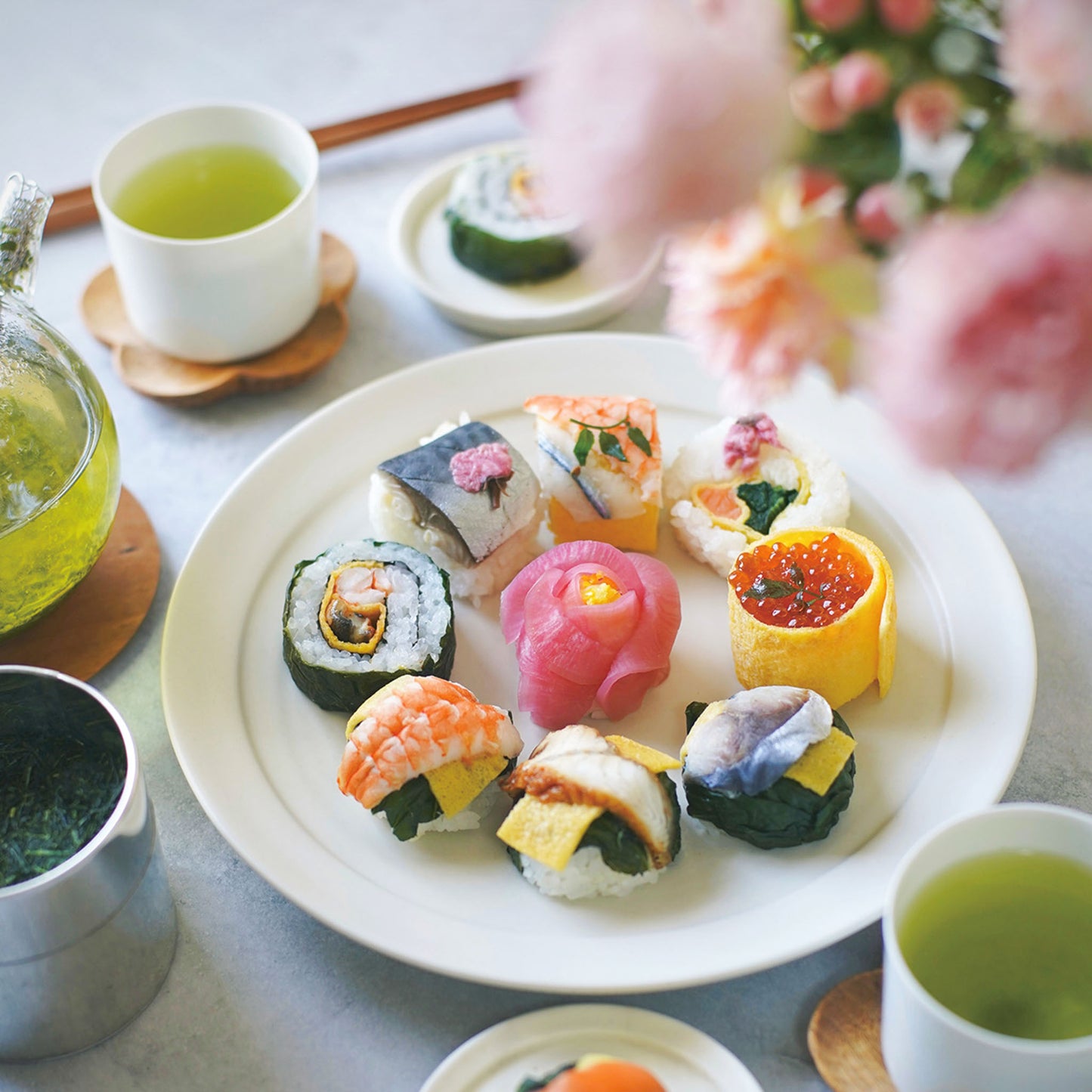 【早割10%OFF母の日包装】はないろ手鞠わさび葉寿し15個