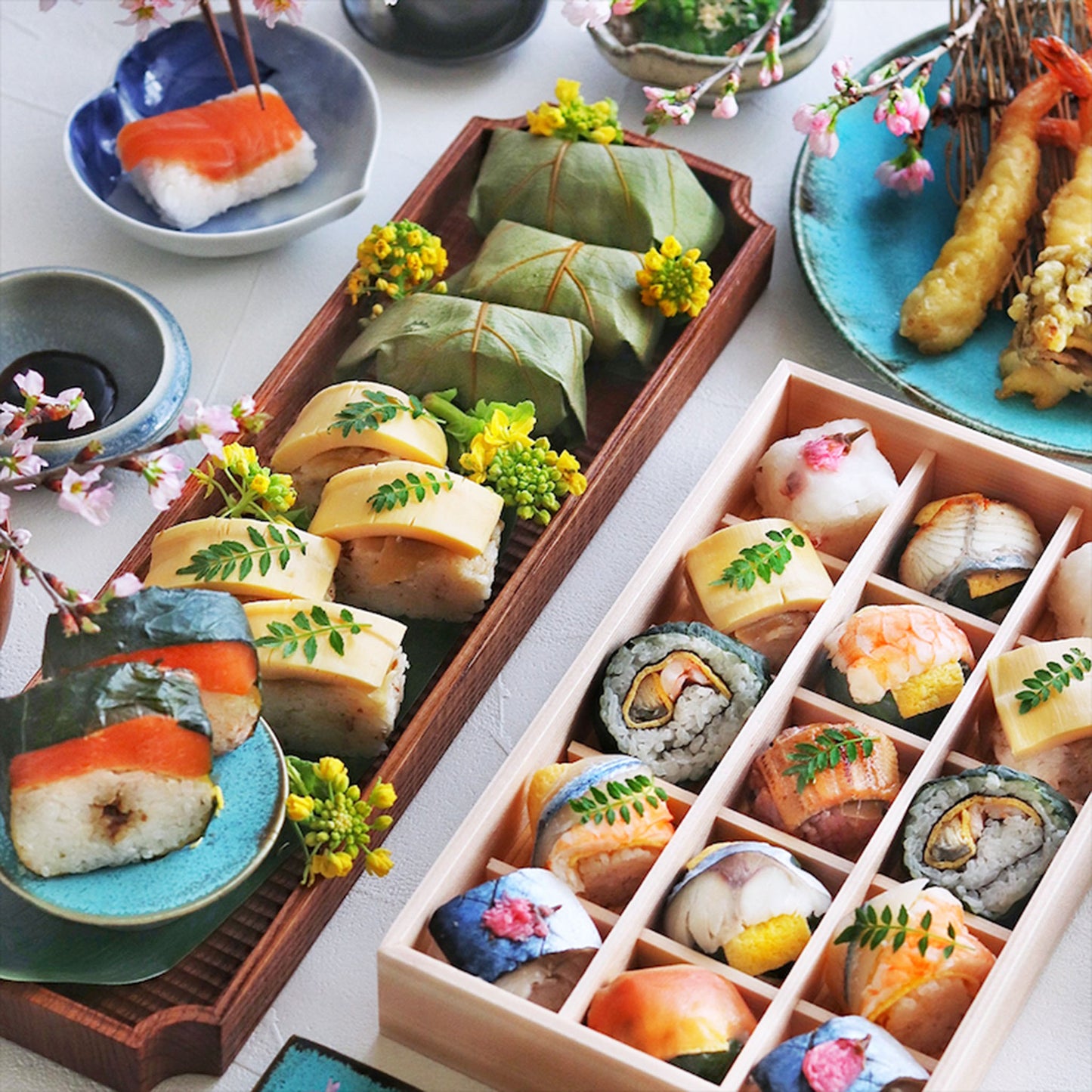 【春の美味ギフト】春らんまん-手鞠寿しと4種のセット