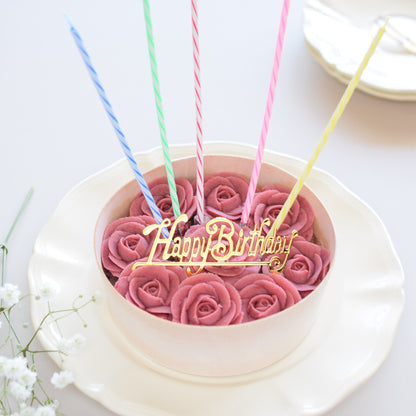 ＜うめとおはぎ＞薔薇のおはぎケーキ【誕生日プレートロウソク選択可能】