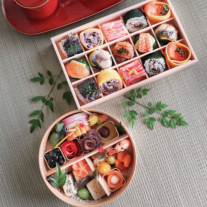 早割10%OFF【2025年12/29・30お届け】★セットでお得★<2026年新年を祝う>ことほぎ華おせちと手鞠寿し1セット