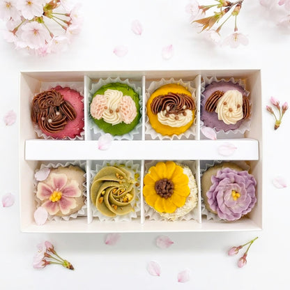 【特別価格30%OFF】＜うめとおはぎ＞ お花とわんこの一口おはぎ8個