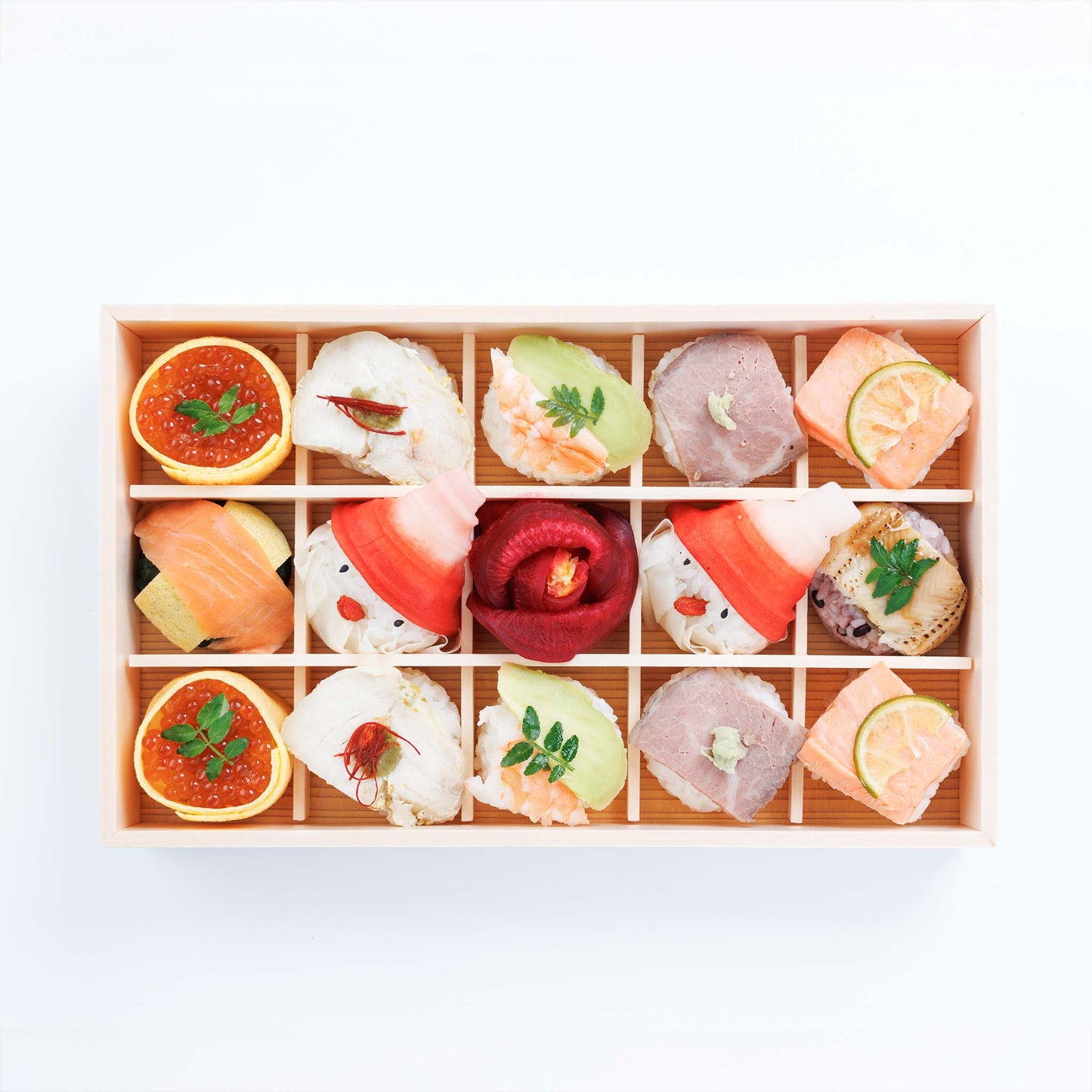 【xmas限定】ホーリークリスマス手鞠わさび葉寿し15個