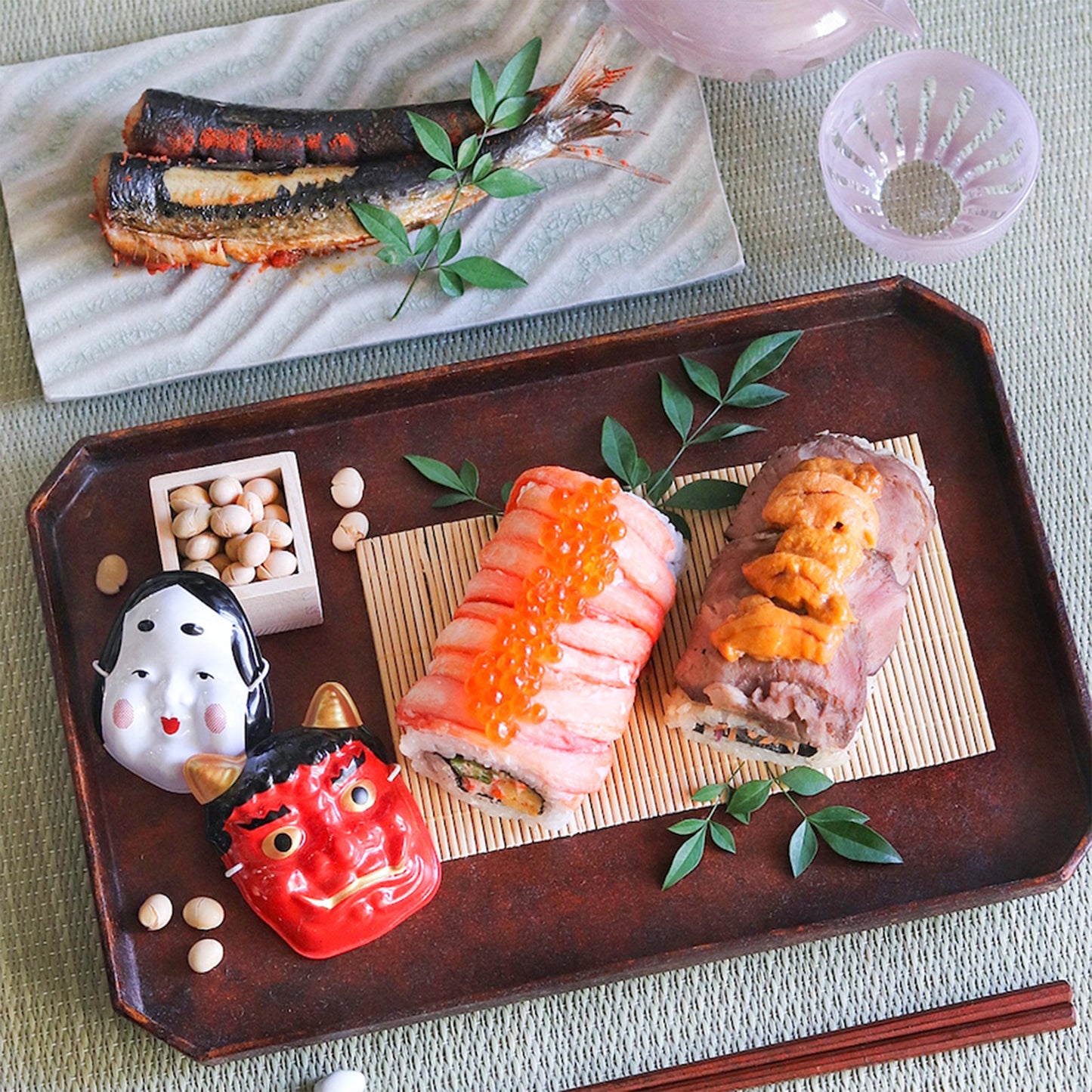 【節分】贅沢づくしの恵方巻-蟹と黒毛和牛ローストビーフの恵方巻２本入-