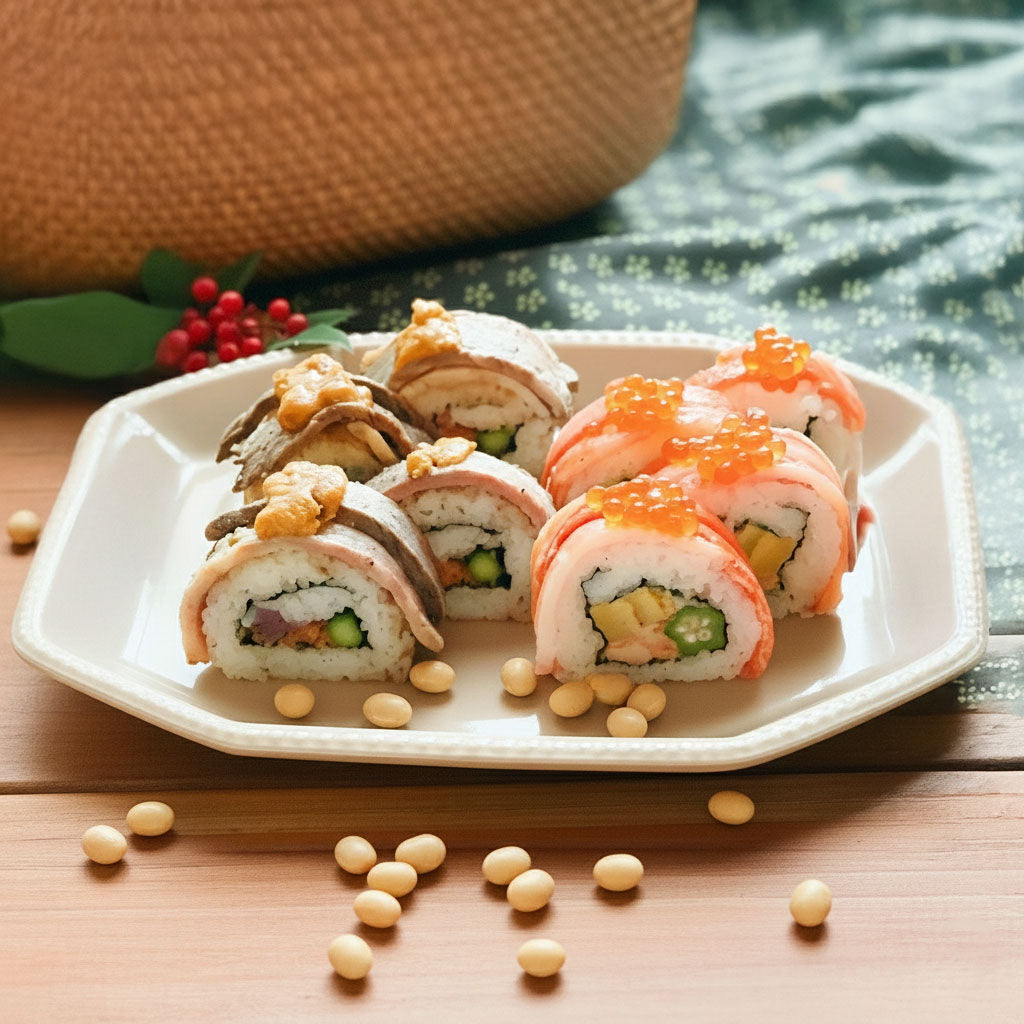 【節分】贅沢づくしの恵方巻-蟹と黒毛和牛ローストビーフの恵方巻２本入-